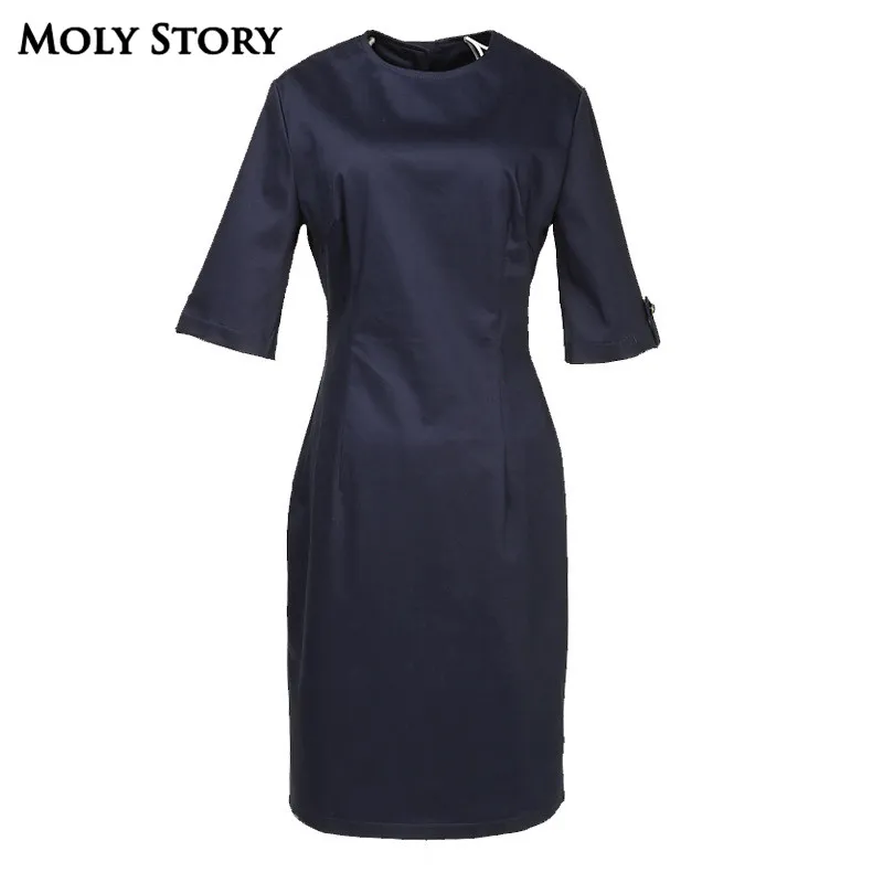 Elegant Ladies Vintage Dress Women Half Sleeve Robe Femme Plus Size Open Back Formal Office Dresses
Elegant Ladies Vintage Dress Women Half Sleeve Robe Femme Plus Size Open Back Formal Office Dresses