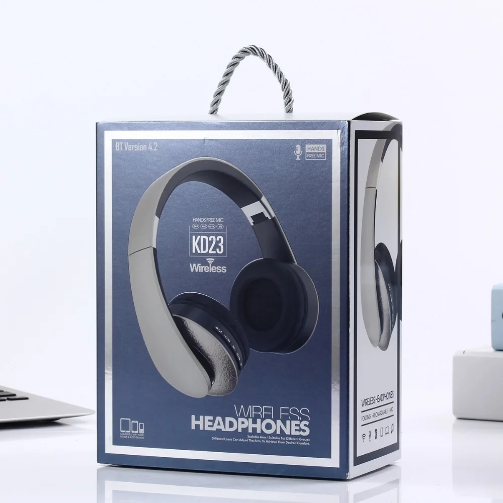KD23 Bluetooth Headphone FM TF Card Hifi stereo Earphone Noise Isolation PUBG 3.5mm Jack Headset with Mic for PC phone
KD23 Bluetooth Headphone FM TF Card Hifi stereo Earphone Noise Isolation PUBG 3.5mm Jack Headset with Mic for PC phone