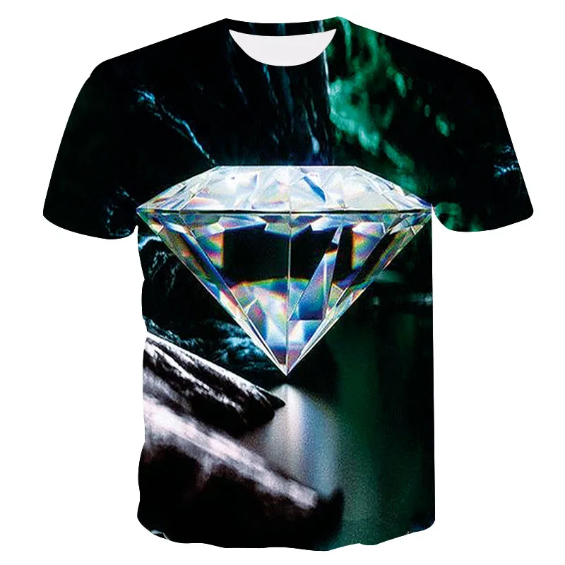 Summer men's brand new design short-sleeved T-shirt, fashionable men's and women's novel diamond print T-shirt
Summer men's brand new design short-sleeved T-shirt, fashionable men's and women's novel diamond print T-shirt