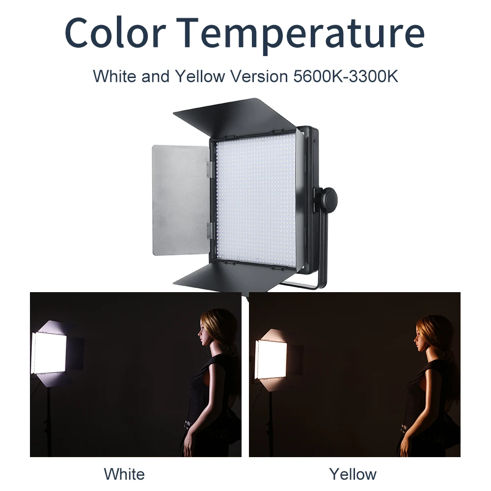3PCS Godox LED1000C 3300K-5600K LED Light Kit with 3PCS 2.8m Light Stand Video Continuous Light Kit for Children's Video
3PCS Godox LED1000C 3300K-5600K LED Light Kit with 3PCS 2.8m Light Stand Video Continuous Light Kit for Children's Video