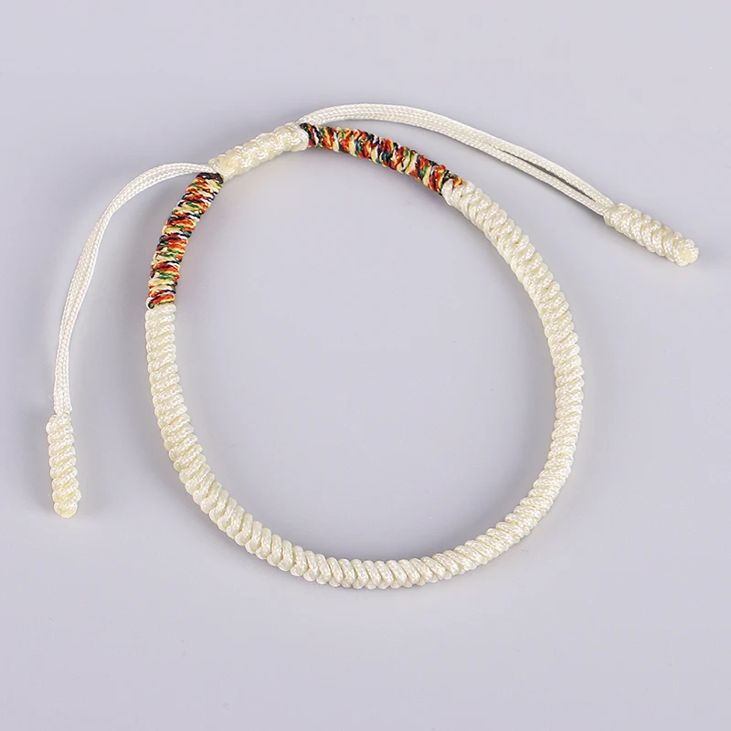 Оригинальный тибетский буддийский плетеный браслет с надписью blesseg Good Lucky Knots