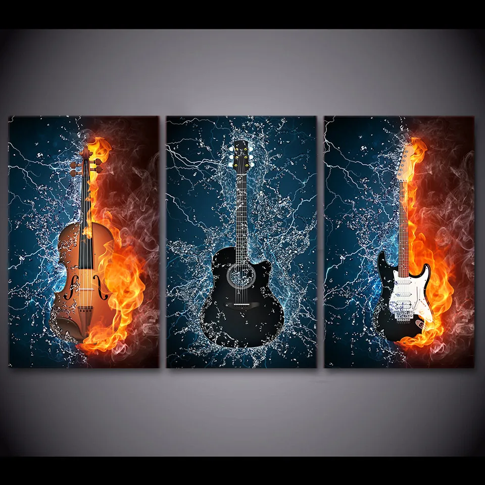 HD Print 3 Panels Canvas Art Black Burning fire Guitar Music Painting Room Decor Canvas Wall Art Posters Picture NY-6611C
HD Print 3 Panels Canvas Art Black Burning fire Guitar Music Painting Room Decor Canvas Wall Art Posters Picture NY-6611C