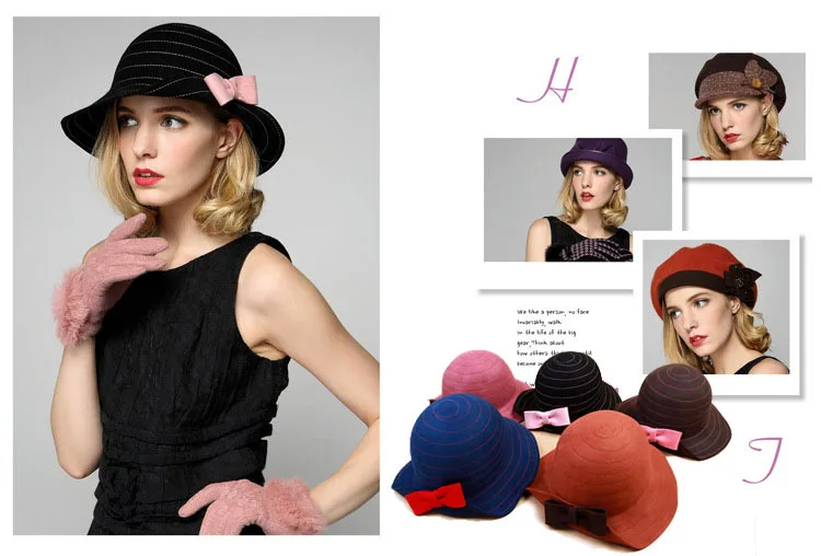 Elegant Wool Hat-360/Wool Fedoras New Fashion Desigual Hats & Caps/Autumn& Winter Wool Hats for Women
Elegant Wool Hat-360/Wool Fedoras New Fashion Desigual Hats & Caps/Autumn& Winter Wool Hats for Women