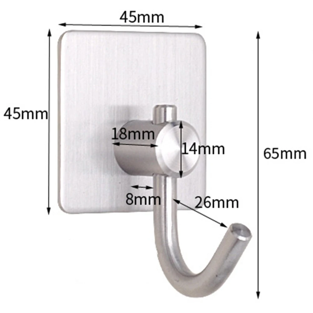Stainless Steel Adhesive Hooks for Bathroom Storage Clothe Coat Hat Hanger Kitchen Wall Door Rustproof Towel Metal Hooks
Stainless Steel Adhesive Hooks for Bathroom Storage Clothe Coat Hat Hanger Kitchen Wall Door Rustproof Towel Metal Hooks