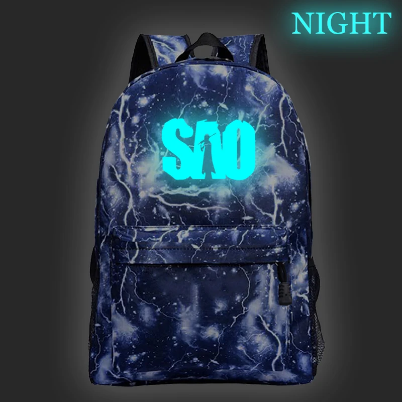 Men Women Boys Girls Sword Art Online Luminous Rucksack Beautiful New Pattern Backpack Fashion Bag Men Women Travel Knapsack
Men Women Boys Girls Sword Art Online Luminous Rucksack Beautiful New Pattern Backpack Fashion Bag Men Women Travel Knapsack