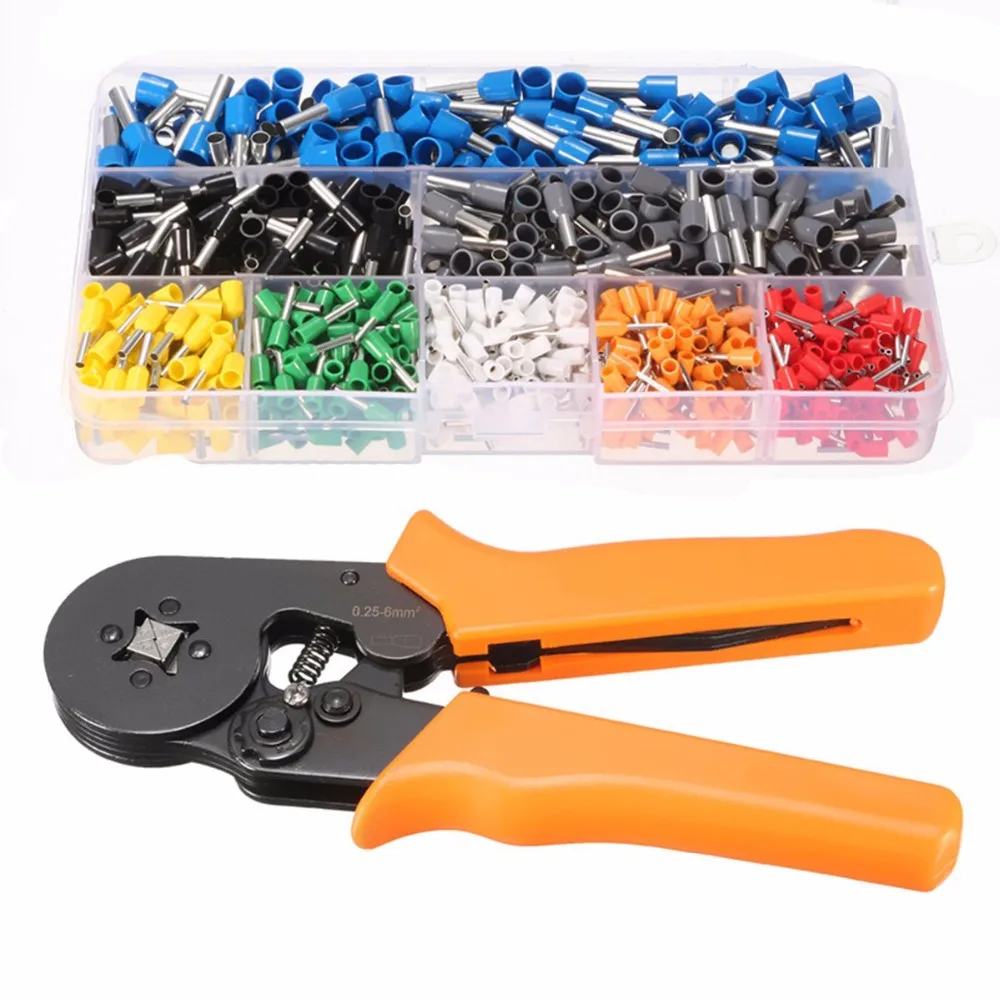 New Multi Cable Wire Crimper Ferrule Crimping Pliers Tool + 800Pcs Copper Insulated Cord Pin End Crimp Terminal Wire Connector
New Multi Cable Wire Crimper Ferrule Crimping Pliers Tool + 800Pcs Copper Insulated Cord Pin End Crimp Terminal Wire Connector