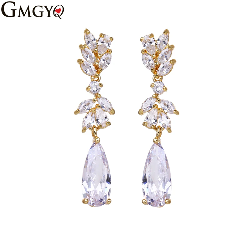 GMGYQ Moda Mujer White Cubic Zirconia Long Earrings For Women Rose Gold Color Earrings Fashion Jewelry Women Accessories
GMGYQ Moda Mujer White Cubic Zirconia Long Earrings For Women Rose Gold Color Earrings Fashion Jewelry Women Accessories