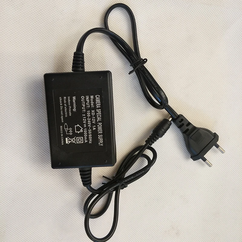 EU Type Camera Special Power Supply DC 12V 1A Power Adapter apllication ip camera and Analog Camera
EU Type Camera Special Power Supply DC 12V 1A Power Adapter apllication ip camera and Analog Camera
