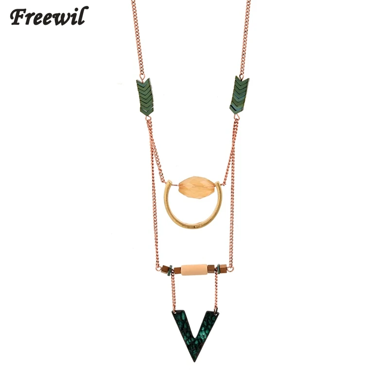 Multilayer Triangle Pendant Necklaces Ethnic Jewelry Vintage Rose Gold Alloy Layered Necklace Women Collier SNE160262
Multilayer Triangle Pendant Necklaces Ethnic Jewelry Vintage Rose Gold Alloy Layered Necklace Women Collier SNE160262
