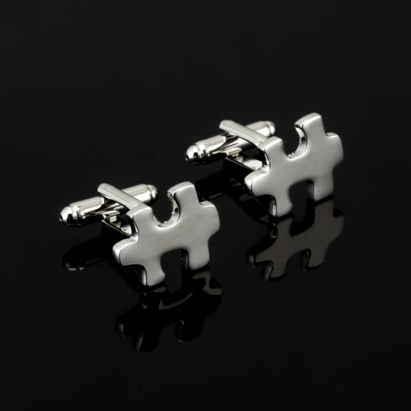 High Quality Puzzle Cuff Button Silver Colour Jigsaw Puzzle Game Style Copper Material Cuff Button Wholesale Cufflinks abotoadur
High Quality Puzzle Cuff Button Silver Colour Jigsaw Puzzle Game Style Copper Material Cuff Button Wholesale Cufflinks abotoadur