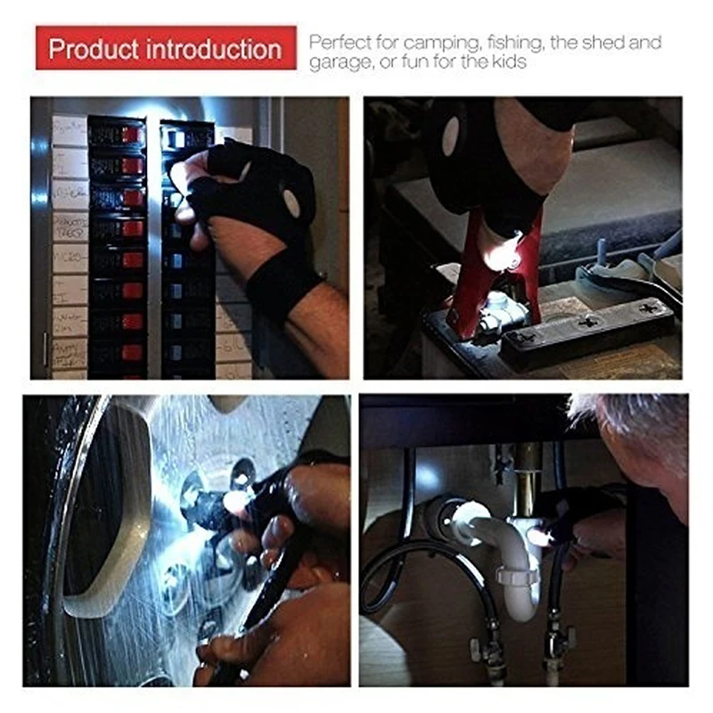 Led Flashlights half Finger Gloves fishing gloves Rescue Gloves Finger Lights for Outdoor Darkness Situation Tool Parts luvas AA
Led Flashlights half Finger Gloves fishing gloves Rescue Gloves Finger Lights for Outdoor Darkness Situation Tool Parts luvas AA
