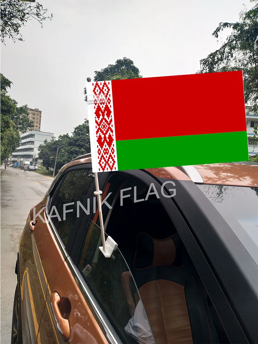 KAFNIK,30*45CM Belarus Window Car Flags and Banners Countries World Custom Flags with 43/52cm flagpole for car decoration
KAFNIK,30*45CM Belarus Window Car Flags and Banners Countries World Custom Flags with 43/52cm flagpole for car decoration