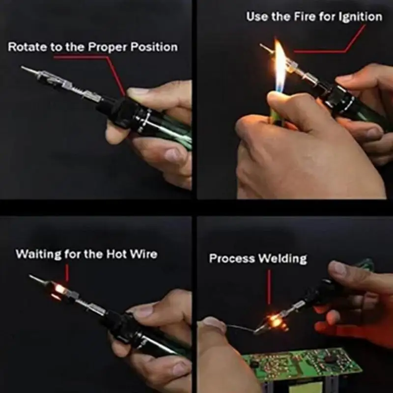 1300 Degree Gas Blow Torch Soldering Solder Iron Cordless Butane Tip Tool Welding Pen Burner 8Ml Welding Soldering Kit
1300 Degree Gas Blow Torch Soldering Solder Iron Cordless Butane Tip Tool Welding Pen Burner 8Ml Welding Soldering Kit