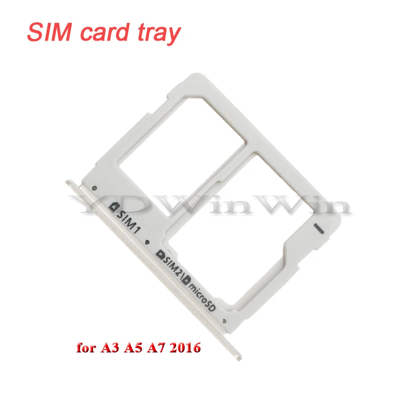 Лоток для SIM карт Micro SD Samsung Galaxy A3 A310 A5 A510 A7 A710 2016 держатель кардридера|Адаптеры