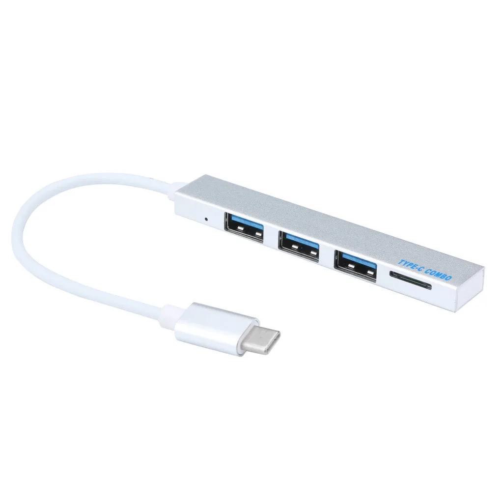 Высокоскоростной мини-концентратор USB Type-C на 3 порта OTG адаптер для ноутбука