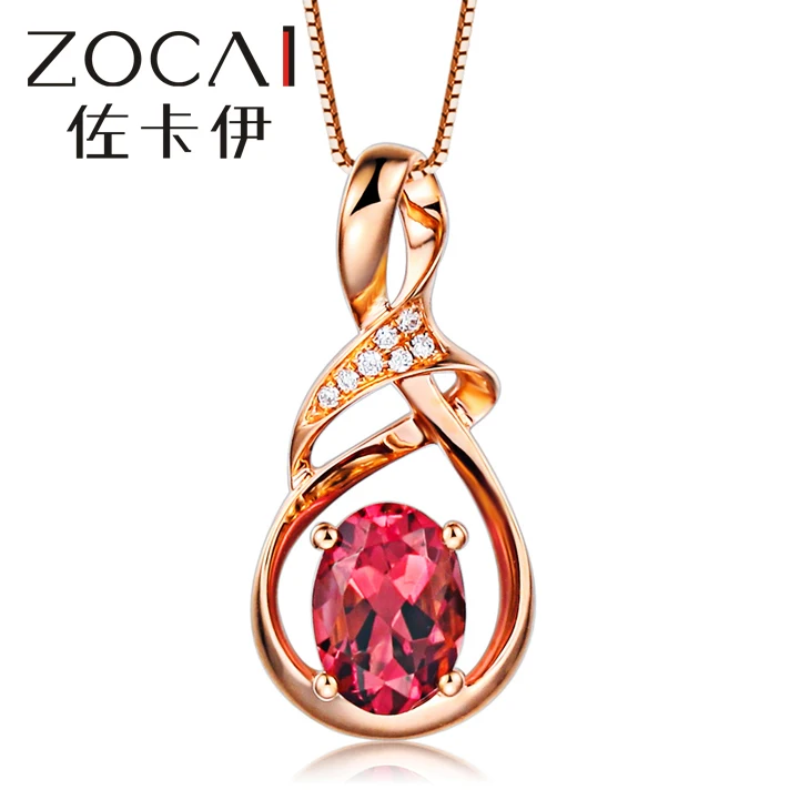 ZOCAI BRAND ROSELLE 0.7 CT REAL TOURMALINE 18K ROSE GOLD PENDANT WITH 925 SILVER STERLING CHAIN NECKLACE D03099
ZOCAI BRAND ROSELLE 0.7 CT REAL TOURMALINE 18K ROSE GOLD PENDANT WITH 925 SILVER STERLING CHAIN NECKLACE D03099