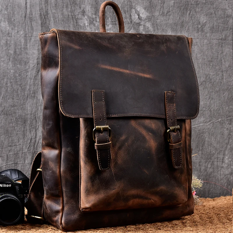 Large capacity man travel bag mountaineering backpack men bags hand-Crazy Oli Genuine leather intage 15' Laptop shoulder bag
Large capacity man travel bag mountaineering backpack men bags hand-Crazy Oli Genuine leather intage 15' Laptop shoulder bag