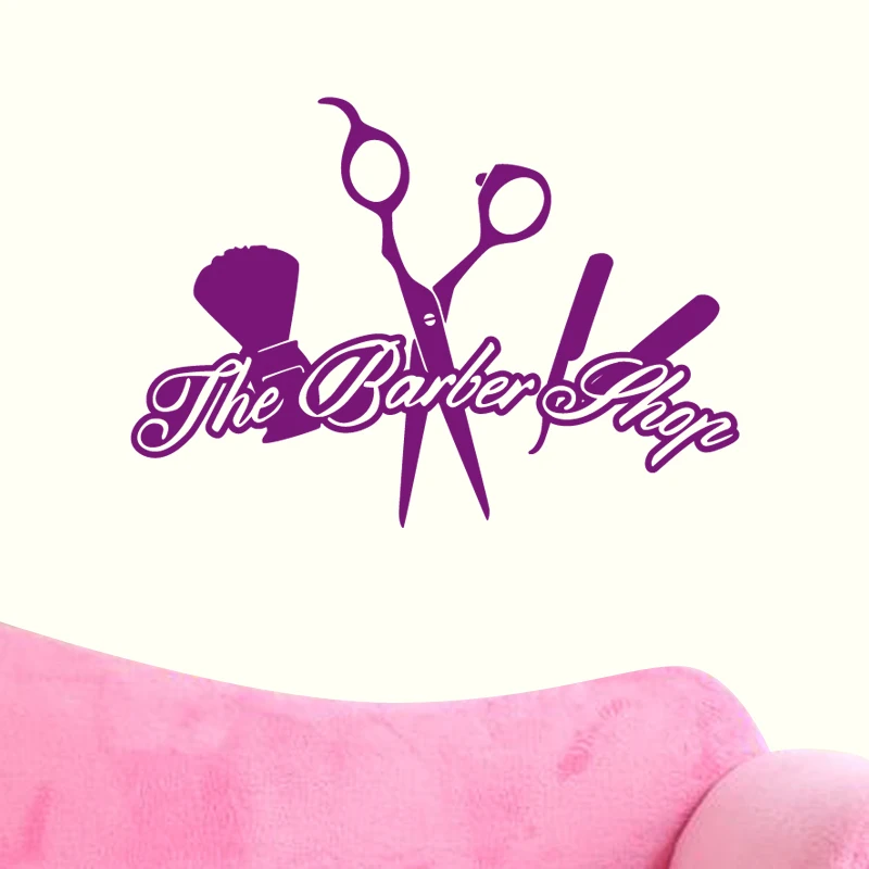 Barber Shop Sticker Name Scissors Clipper Hair Salon Decal Neutral Haircut Poster Vinyl Wall Art Decals Windows Decoration
Barber Shop Sticker Name Scissors Clipper Hair Salon Decal Neutral Haircut Poster Vinyl Wall Art Decals Windows Decoration