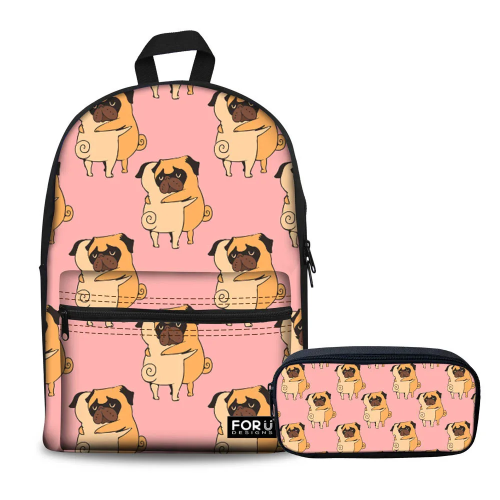 Large Junior High School Backpacks For Girls Primary Kids School Bags Adorable Pug Pattern Pencil Bag 2019 Travel Book Tote Bag
Large Junior High School Backpacks For Girls Primary Kids School Bags Adorable Pug Pattern Pencil Bag 2019 Travel Book Tote Bag