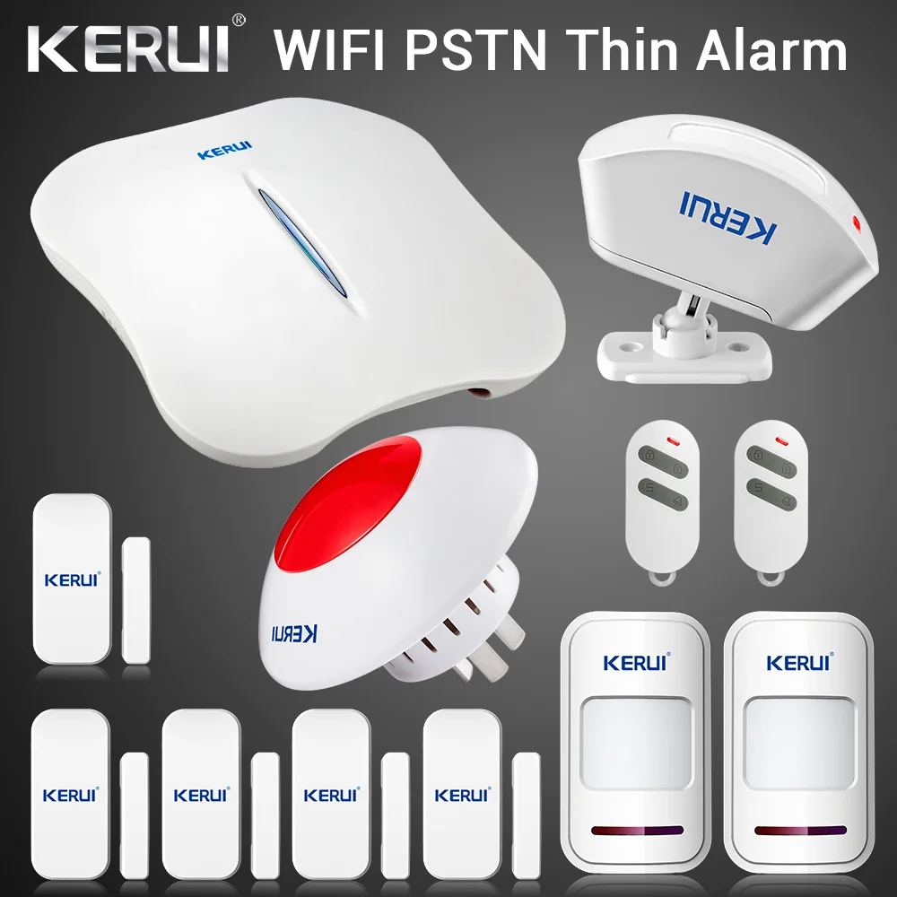 KERUI W1 WIFI сигнализация домашняя PSTN защита от взлома интеллектуальная система Android
