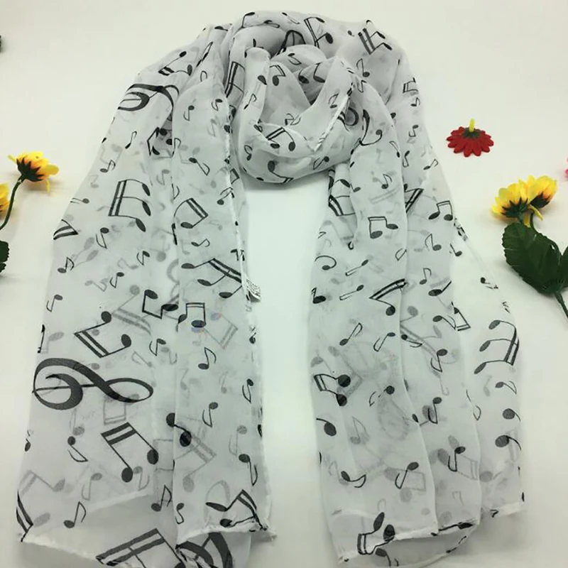 Women Summer Scarves Lady Musical Note Print Chiffon Neck Scarf Shawl Soft Scarves High Quality Fabulous Elastic
Women Summer Scarves Lady Musical Note Print Chiffon Neck Scarf Shawl Soft Scarves High Quality Fabulous Elastic