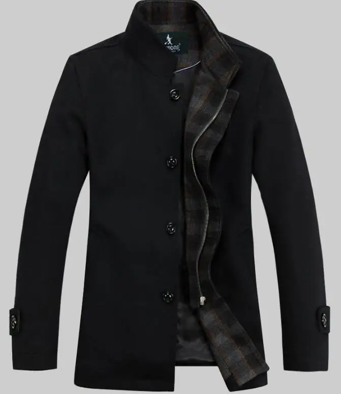 M-2XL/Лидер продаж/весна для мужчин новая модная деловая Повседневная на молнии с воротником шерстяное пальто
M-2XL/Лидер продаж/весна для мужчин новая модная деловая Повседневная на молнии с воротником шерстяное пальто