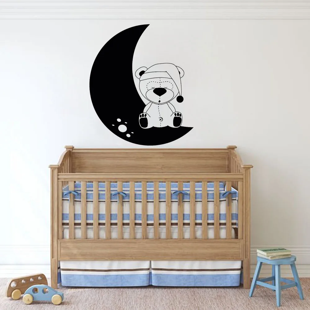 Vinyl Wall Decals Animal Wall Sticker For Kids Rooms Bear Moon Home Decors Nursery Sleeping Room Decoration Baby Room B509
Vinyl Wall Decals Animal Wall Sticker For Kids Rooms Bear Moon Home Decors Nursery Sleeping Room Decoration Baby Room B509