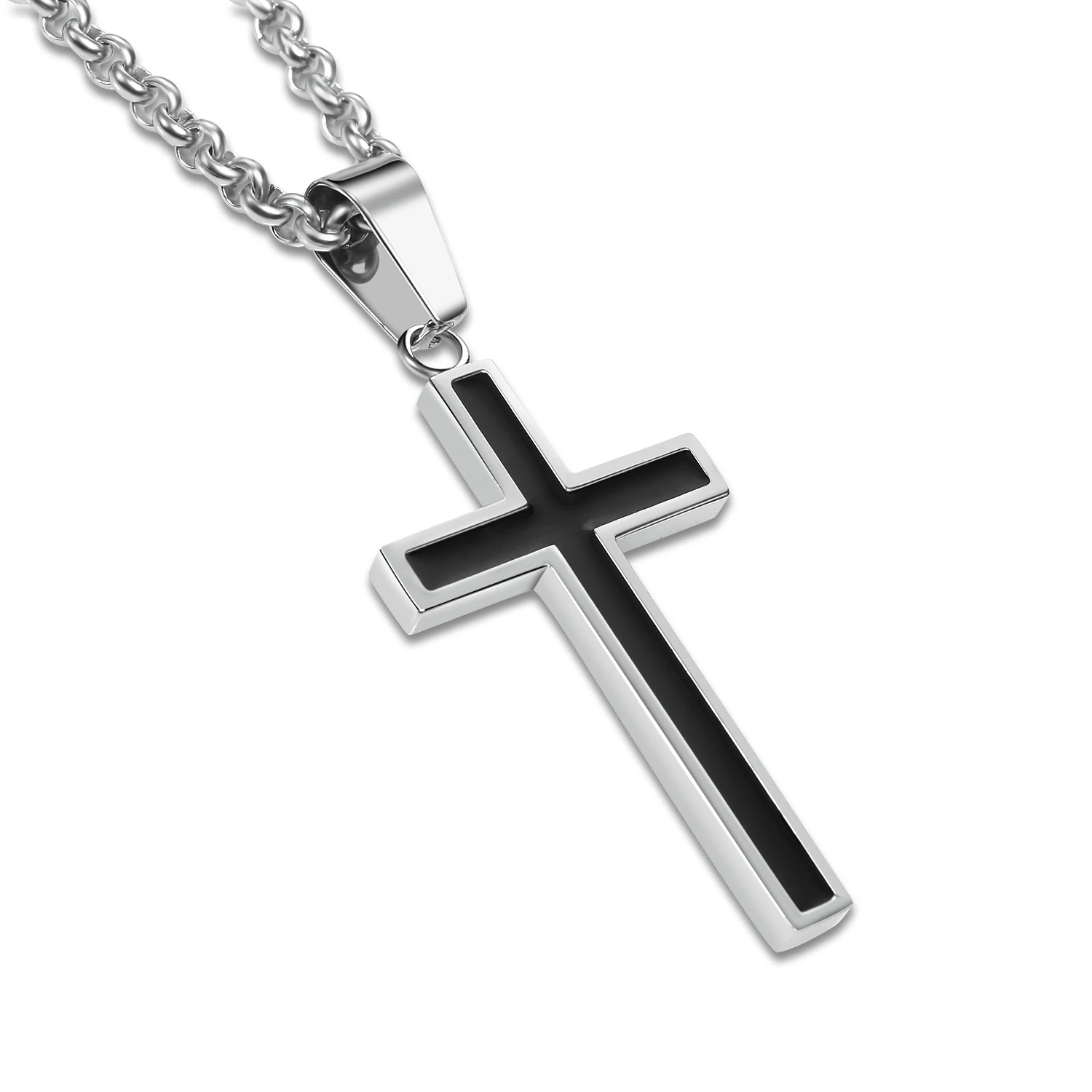 Men's cross pendant necklace titanium male necklace black fashion non-mainstream male birthday gift
Men's cross pendant necklace titanium male necklace black fashion non-mainstream male birthday gift