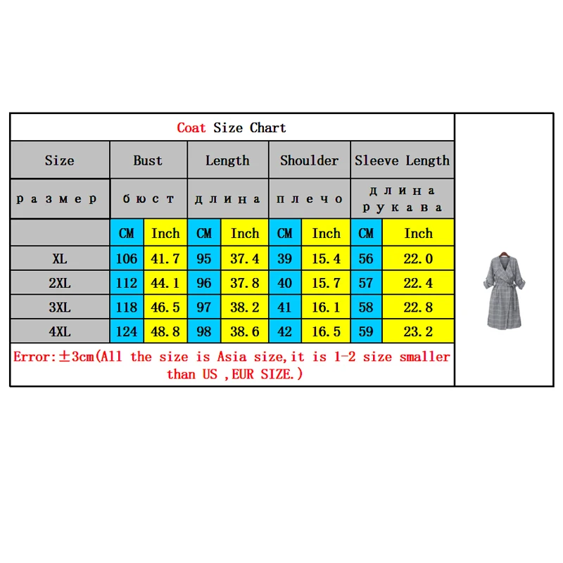 European Style 2021 Autumn Women Trench Coats Plus Size 4XL Plaid Female Windbreaker Belt Brand Street Outerwear Clothes KE322
European Style 2021 Autumn Women Trench Coats Plus Size 4XL Plaid Female Windbreaker Belt Brand Street Outerwear Clothes KE322
