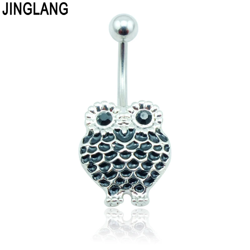 Piercing Jewelry Fashion Stainless Steel Belly Button Rings Retro Alloy Owl Navel Rings Jewelry 
Piercing Jewelry Fashion Stainless Steel Belly Button Rings Retro Alloy Owl Navel Rings Jewelry