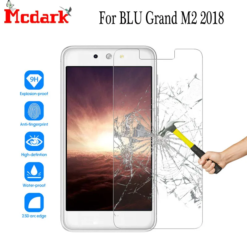 Mcdark 2.5D 9H закаленное стекло для BLU Grand M2 2018 защита экрана 5 2 дюймов Защитное