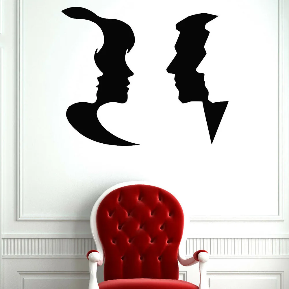 Friendship Wall Stickers Home Decor Living Room Male And Female Face wall Decals Mural Room Decoration Door Sticker B555
Friendship Wall Stickers Home Decor Living Room Male And Female Face wall Decals Mural Room Decoration Door Sticker B555
