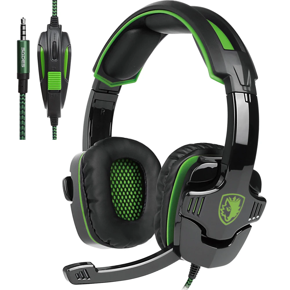 Игровых гарнитур Шум шумоподавления Игровые наушники SADES SA 930 3 5 мм с микрофоном