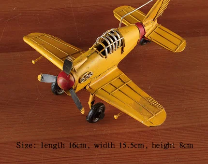 Vintage Wrought Iron Plane Model Ornaments Wings Fight Aircraft Shop Home Living Room Wine Cabinet TV Cabinet Decorations
Vintage Wrought Iron Plane Model Ornaments Wings Fight Aircraft Shop Home Living Room Wine Cabinet TV Cabinet Decorations
