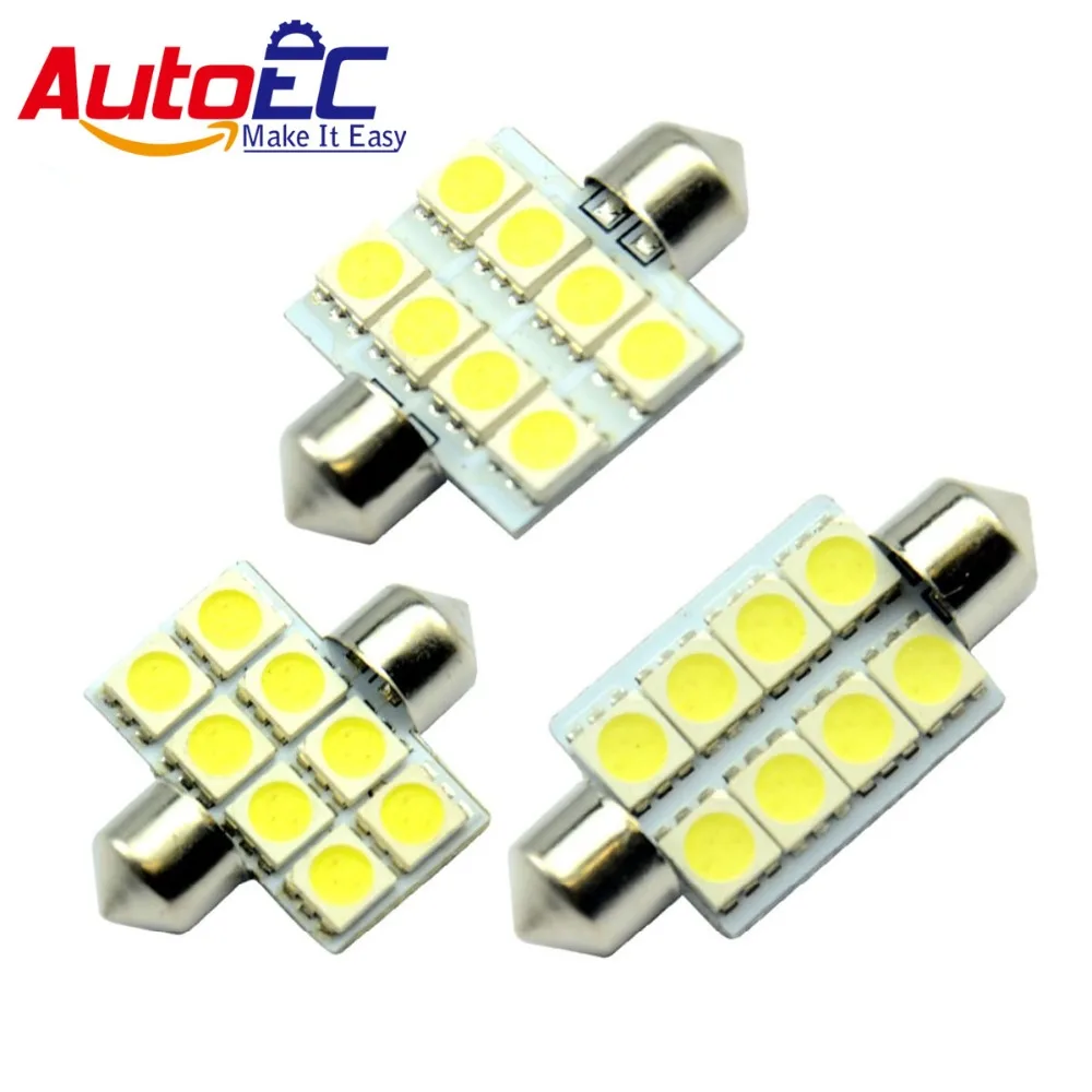 AutoEC 500 x Festoon smd 5050 8 LED SMD 36mm 39mm 41mm Dome LED Light Bulbs car light Indicator Light Break Light #LK08
AutoEC 500 x Festoon smd 5050 8 LED SMD 36mm 39mm 41mm Dome LED Light Bulbs car light Indicator Light Break Light #LK08