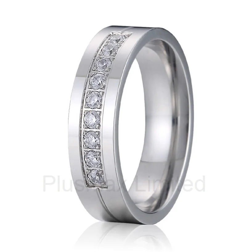 Best China factory pure titanium jewelry rings 6mm female male cubic zirconia unisex wedding band
Best China factory pure titanium jewelry rings 6mm female male cubic zirconia unisex wedding band