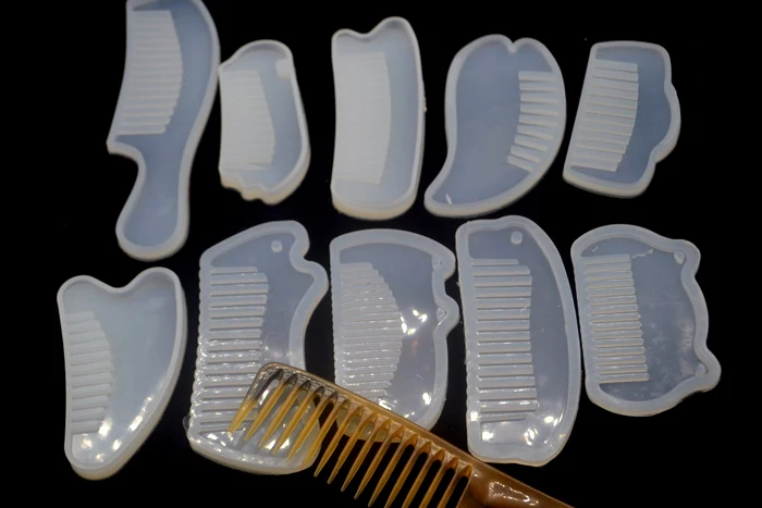 1 piece DIY Clear Silicone for comb Series Mould For Epoxy Resin with Real Flower Handmade Jewelry Tools Cosmetic resin molds
1 piece DIY Clear Silicone for comb Series Mould For Epoxy Resin with Real Flower Handmade Jewelry Tools Cosmetic resin molds