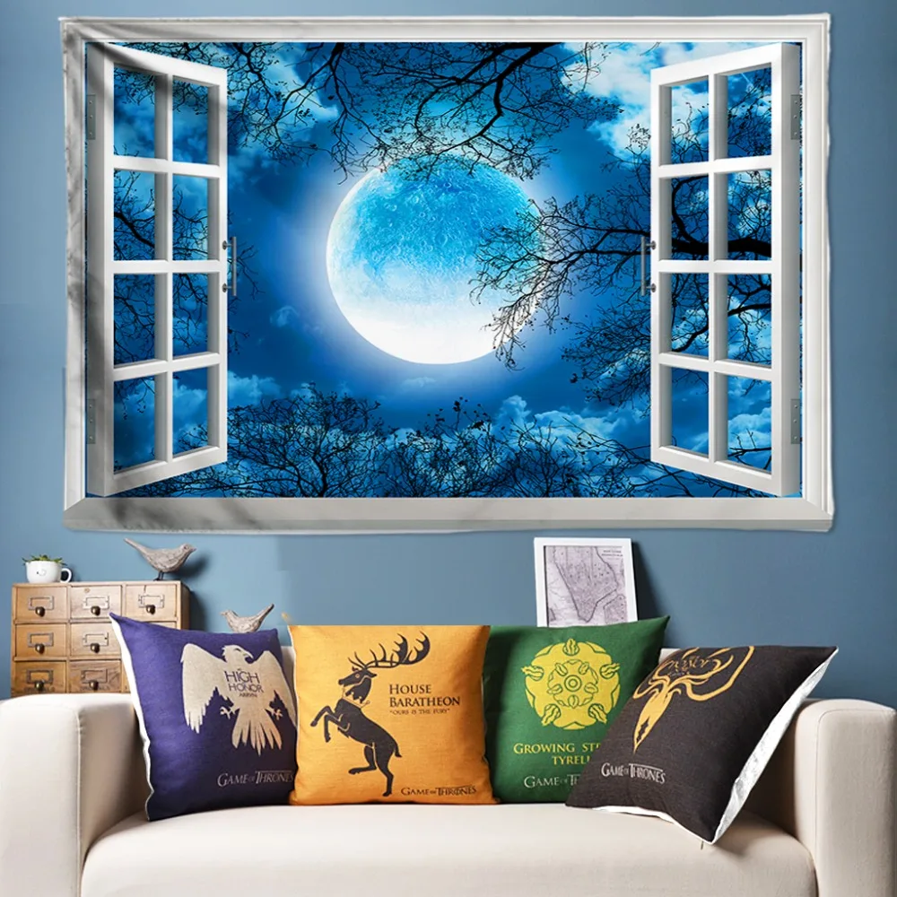 Forest Starry Moon Tapestry Nature Wall Hanging Hippie Wall Tapestry Farmhouse Boho Decor Curtain Fabric Wall Cloth 200x300cm
Forest Starry Moon Tapestry Nature Wall Hanging Hippie Wall Tapestry Farmhouse Boho Decor Curtain Fabric Wall Cloth 200x300cm
