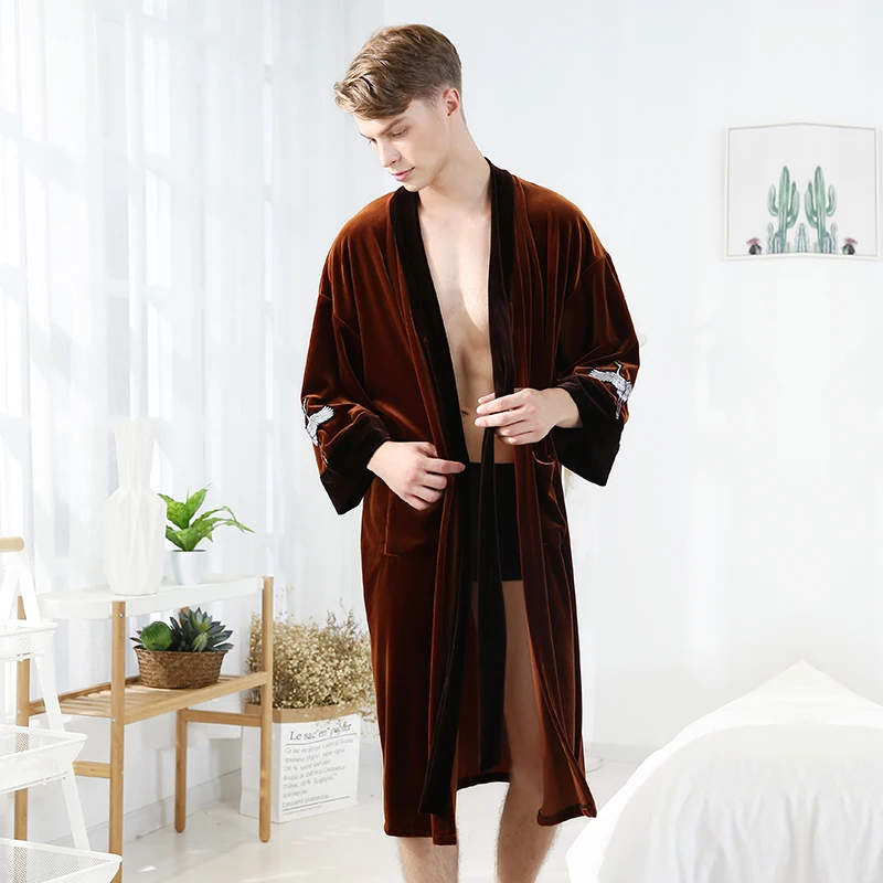 Top-end Men&Women Lovers Robes Winter Warmth Double-sided Gold Velvet Velour Home Pajamas Med-Thick Loose Hotel Couple Nightgown
Top-end Men&Women Lovers Robes Winter Warmth Double-sided Gold Velvet Velour Home Pajamas Med-Thick Loose Hotel Couple Nightgown