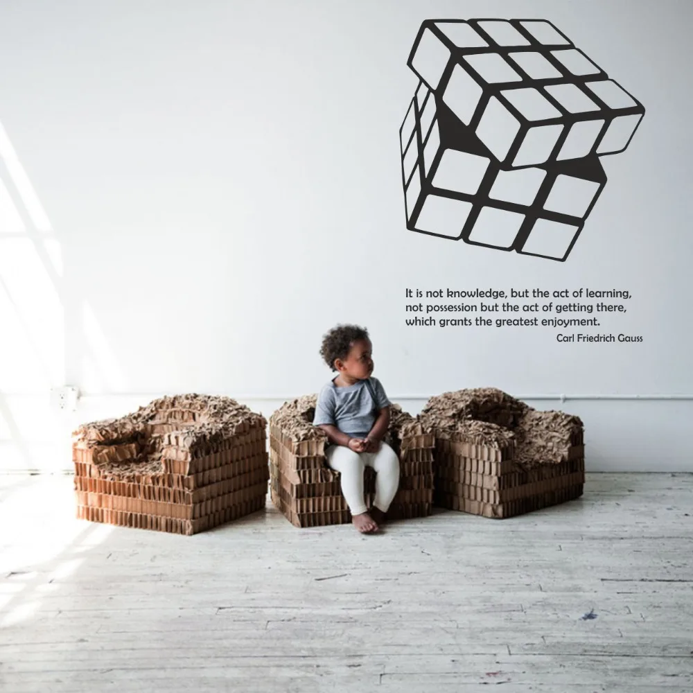Vinyl Art Removable Wall Sticker Educational Science Room Decoration Rubik's cube Children 's Intellectual Development DecorW288
Vinyl Art Removable Wall Sticker Educational Science Room Decoration Rubik's cube Children 's Intellectual Development DecorW288