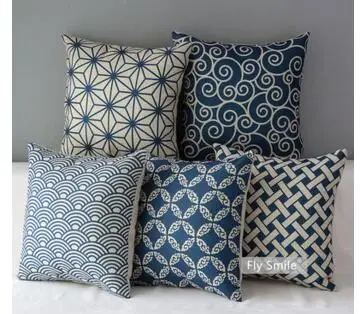 45x45cm cotton linen blue pattern cushion cover geometric printed throw pillow case lumbar pillowcase sofa decoration
45x45cm cotton linen blue pattern cushion cover geometric printed throw pillow case lumbar pillowcase sofa decoration