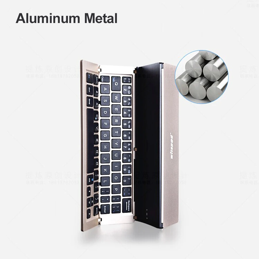 Universal Metal Folding Bluetooth Keyboard, Portable Bluetooth Case for Android IOS Windows Tablet / Smartphone
Universal Metal Folding Bluetooth Keyboard, Portable Bluetooth Case for Android IOS Windows Tablet / Smartphone