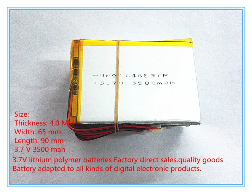 best battery brand 406590 3.7V 3500MAH 406790 7 inch tablet battery 406590 3500mah wisdom cool x5 T7S
best battery brand 406590 3.7V 3500MAH 406790 7 inch tablet battery 406590 3500mah wisdom cool x5 T7S