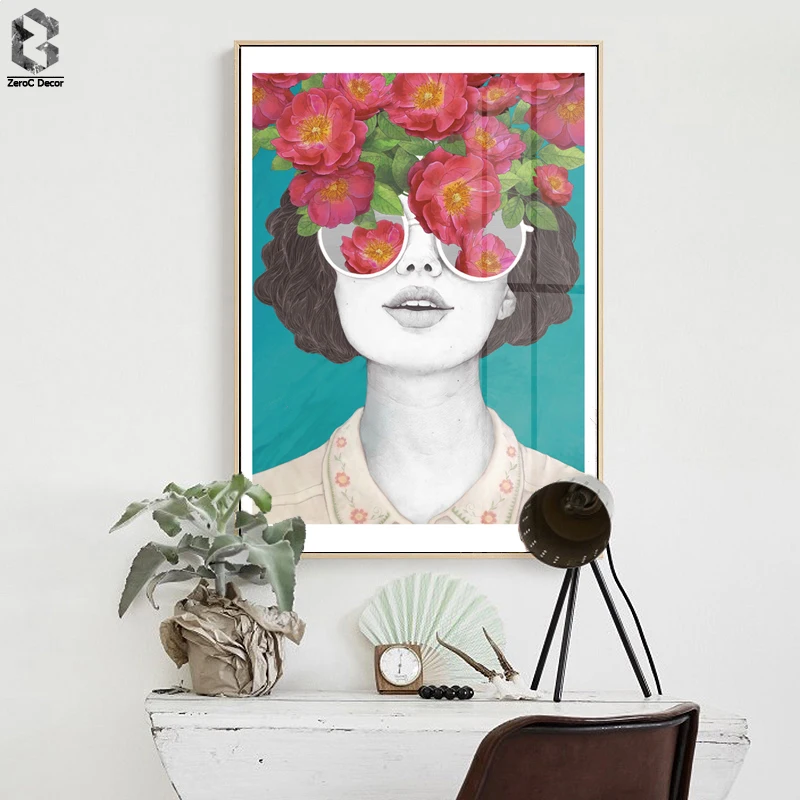 ZeroC Nordic Posters And Prints Flower Girl Portrait Wall Art Canvas Painting Pictures For Living Room Scandinavian Home Decor
ZeroC Nordic Posters And Prints Flower Girl Portrait Wall Art Canvas Painting Pictures For Living Room Scandinavian Home Decor