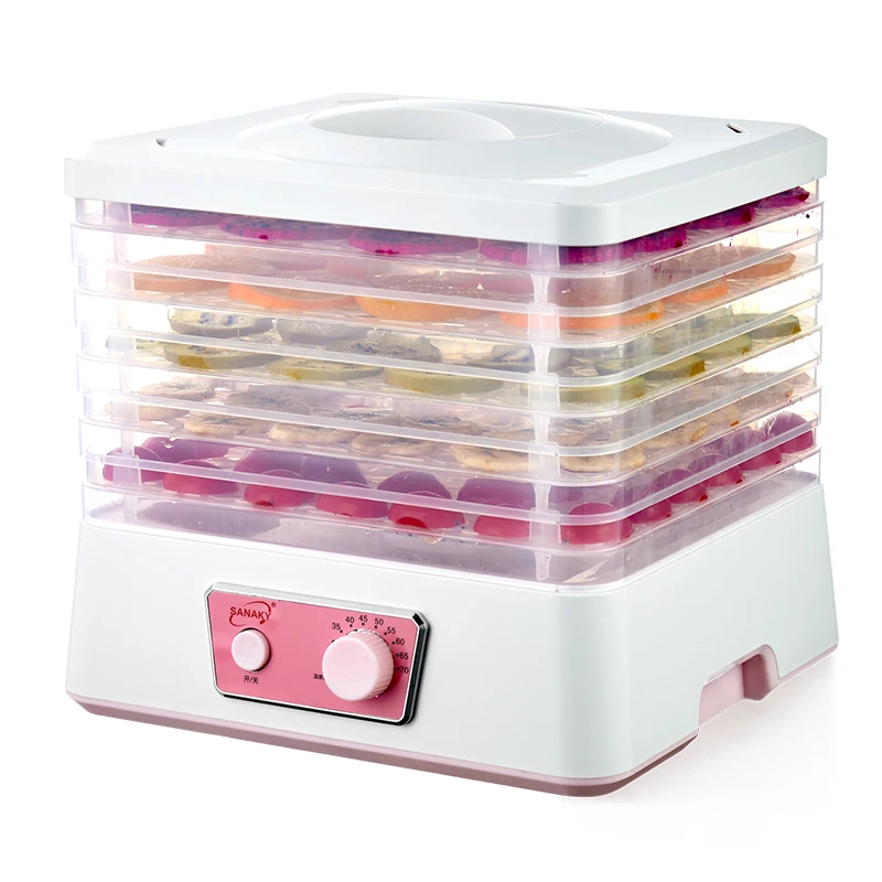 Sanaky Mini Dry Fruit Machine 250W Ajustable Height 5 Layers Food Dehydrator Machine Preserved Fruit Vegetable Pet Food Dryer
Sanaky Mini Dry Fruit Machine 250W Ajustable Height 5 Layers Food Dehydrator Machine Preserved Fruit Vegetable Pet Food Dryer