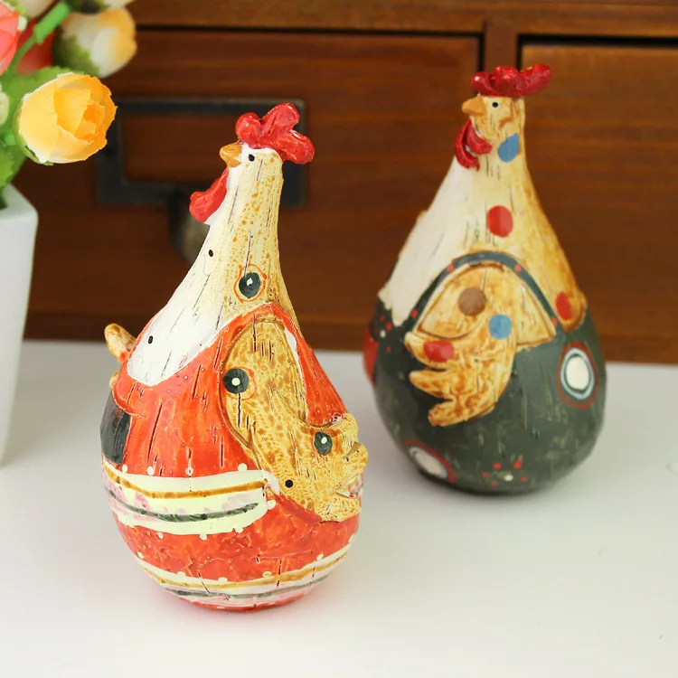 European Style Wedding Gifts Resin Chicken Couples 2 Pcs / Lot Animal Figures Cabochon Home Decoration Crafts
European Style Wedding Gifts Resin Chicken Couples 2 Pcs / Lot Animal Figures Cabochon Home Decoration Crafts