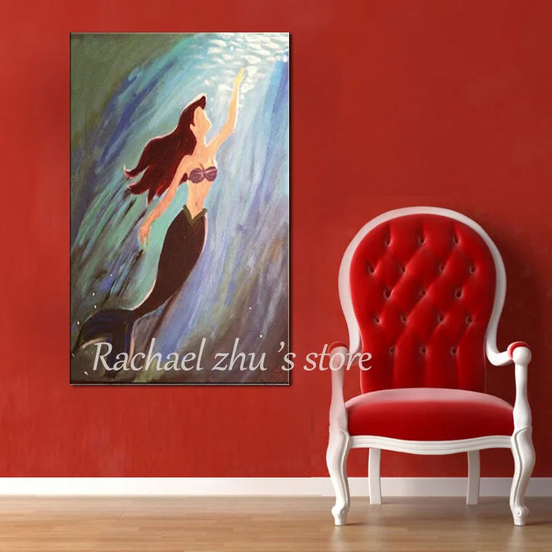 Large Size Hand Painted Abstract Art Mermaid Oil Paintings On Canvas Mermaid Wall Pictures Wall For Living Room Home Decoration
Large Size Hand Painted Abstract Art Mermaid Oil Paintings On Canvas Mermaid Wall Pictures Wall For Living Room Home Decoration