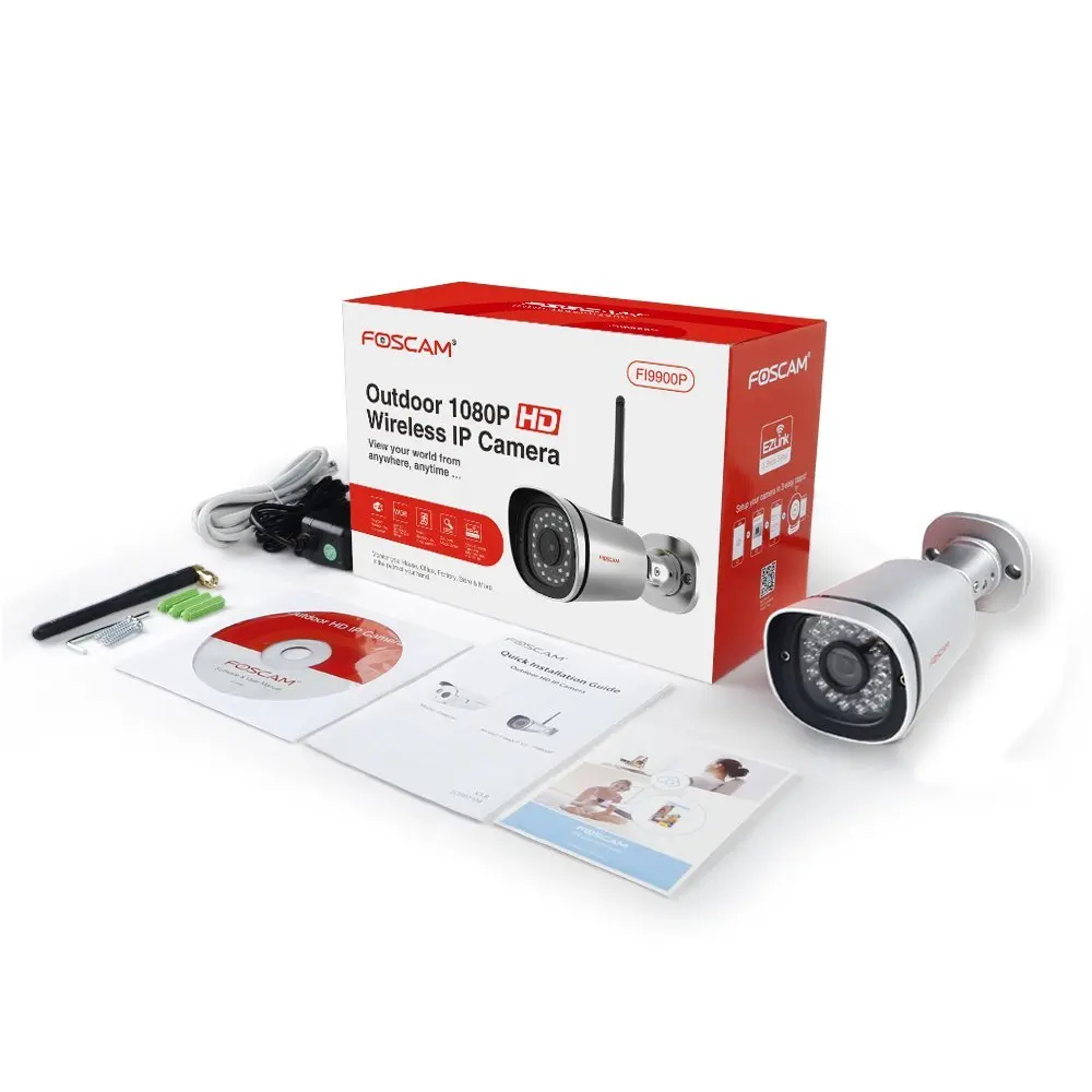Наружная Wi Fi камера видеонаблюдения Foscam FI9900P HD 1080P водонепроницаемая IP66