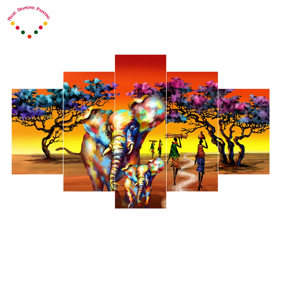 5pcs/set,DIY 5d Diamond Painting Cross Stitch"African woman and elephant",round/ Square Diamond Embroidery stickers Home Decor
5pcs/set,DIY 5d Diamond Painting Cross Stitch"African woman and elephant",round/ Square Diamond Embroidery stickers Home Decor