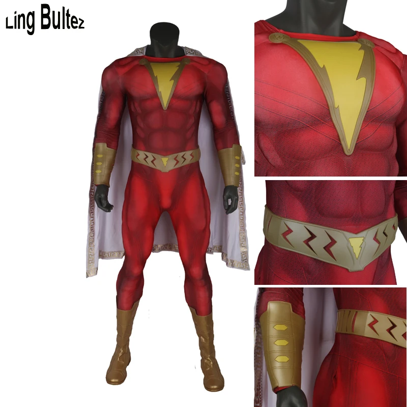 Ling Bultez High Quality Muscle Padding Shazam Costume Movie Shazam Cosplay Costume With Belt For Men Any Color Shazam Outfit
Ling Bultez High Quality Muscle Padding Shazam Costume Movie Shazam Cosplay Costume With Belt For Men Any Color Shazam Outfit